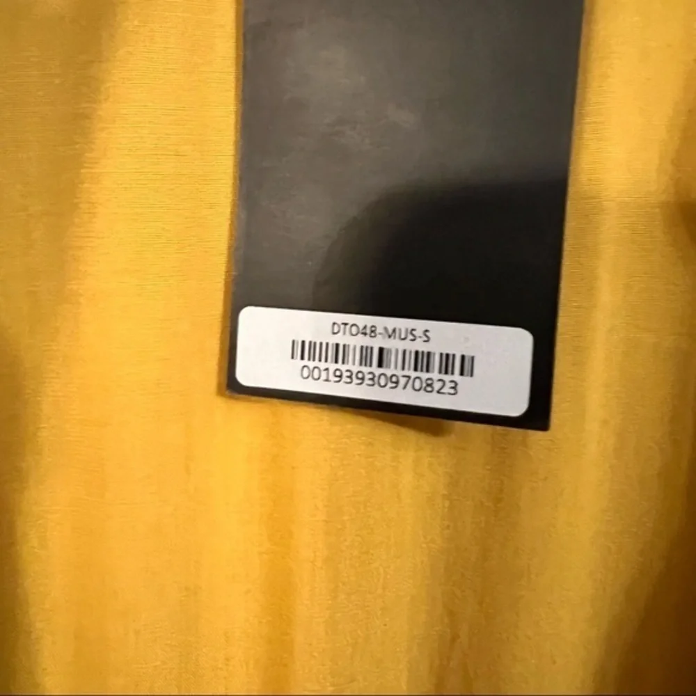 LUCKY & Blessed L&B Mustard Yellow Long Open Shirt Dress Cardigan Duster S - Picture 11 of 11